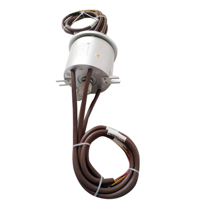 Silver-silver high precision wire brush flanged compact slip ring kuebler