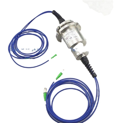 Stainless Steel 12mm IP66 , IP68 Double Channel FORJ / Fiber Optic Cable Joint Rotary Joint With Stainless Steel House