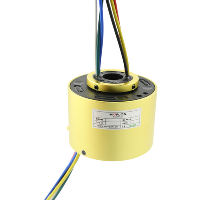 Precious Metal: Gold-Gold MT0522-S15 MOFLON Electrical Through Hole Slip Ring 5mm With 15 Leads 2A