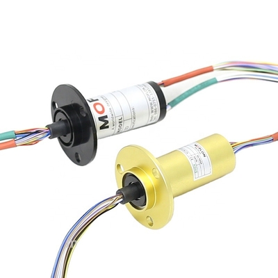 Capsule slip ring customized with 22mm | 25mm 6~56 ring hot sale with flange moflon brand MC190-S06FL01