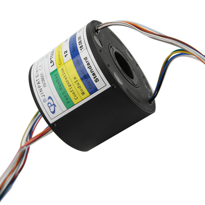 Electrical slip ring rotary joint plug, 12 size 25.4mm, wind generator circuit 5A hole slip ring LPT025-1205